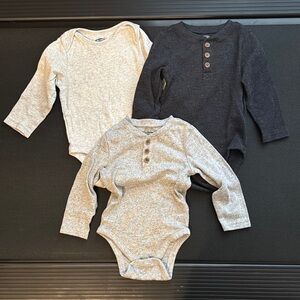 Old Navy Gray and Black Bodysuits One Piece Collection